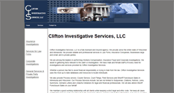 Desktop Screenshot of cliftoninvestigativeservices.com